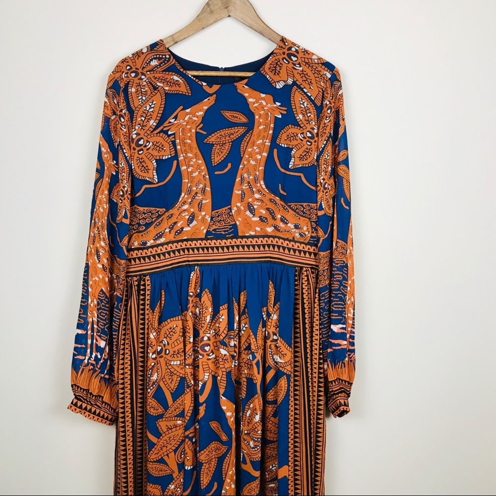 Giraffe Navy Maxi Dress - Picture 6 of 8